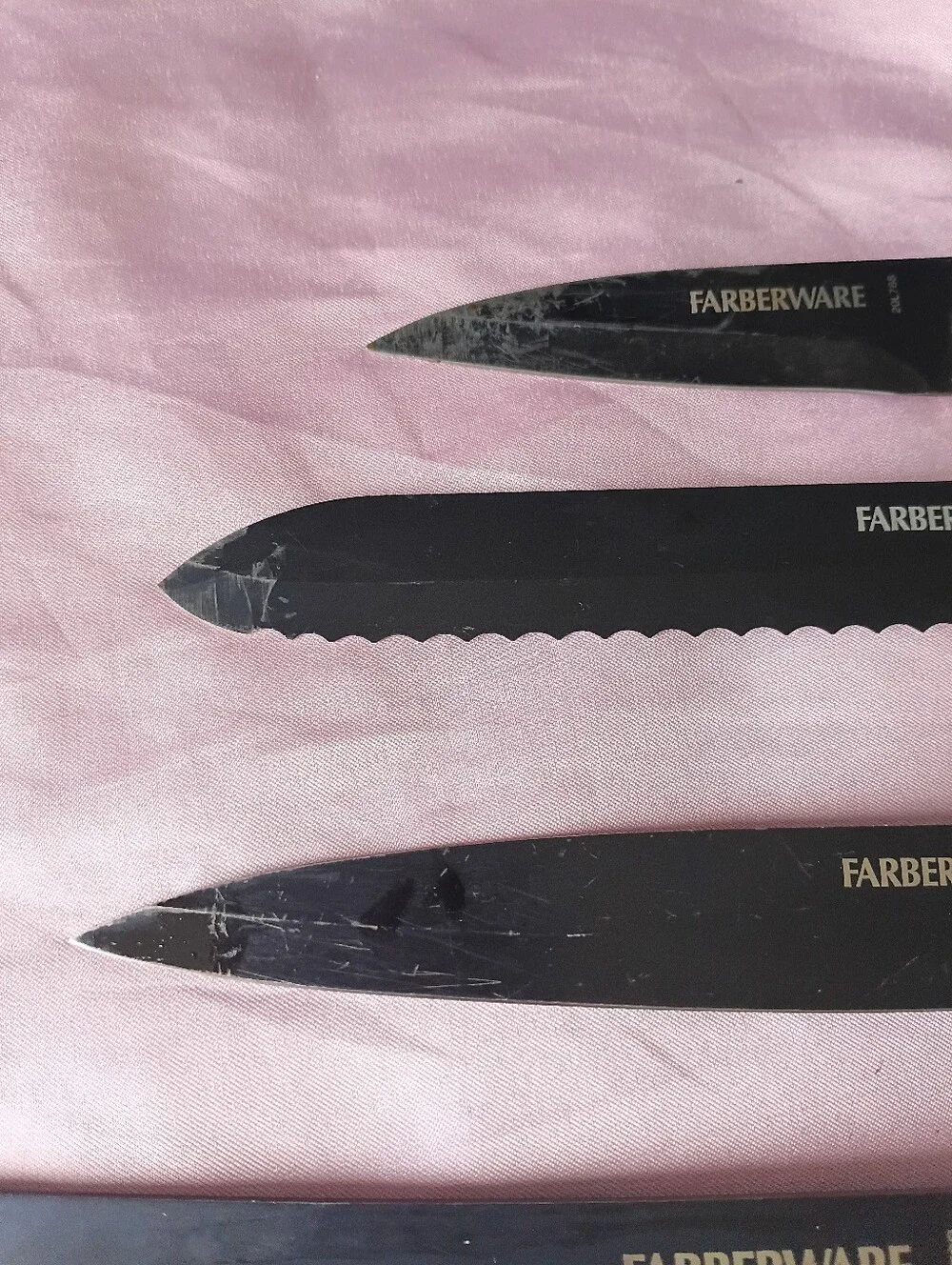 Farberware Black Kitchen Knife Set